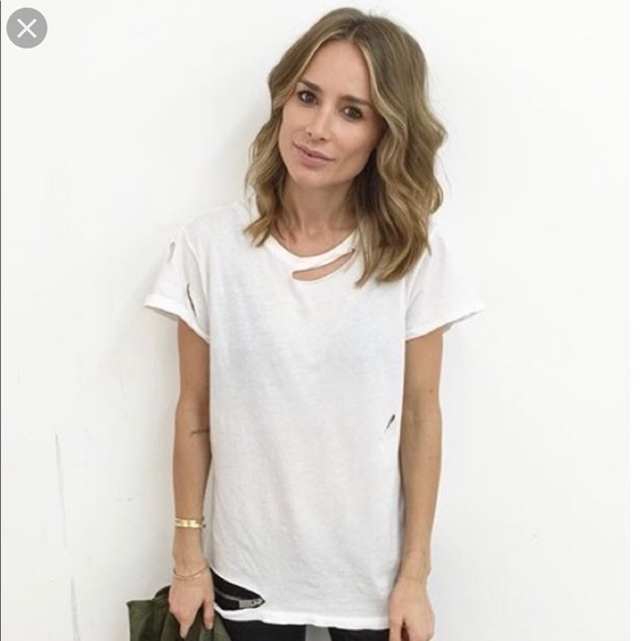 Rare Nwt Anine Bing Distressed White 